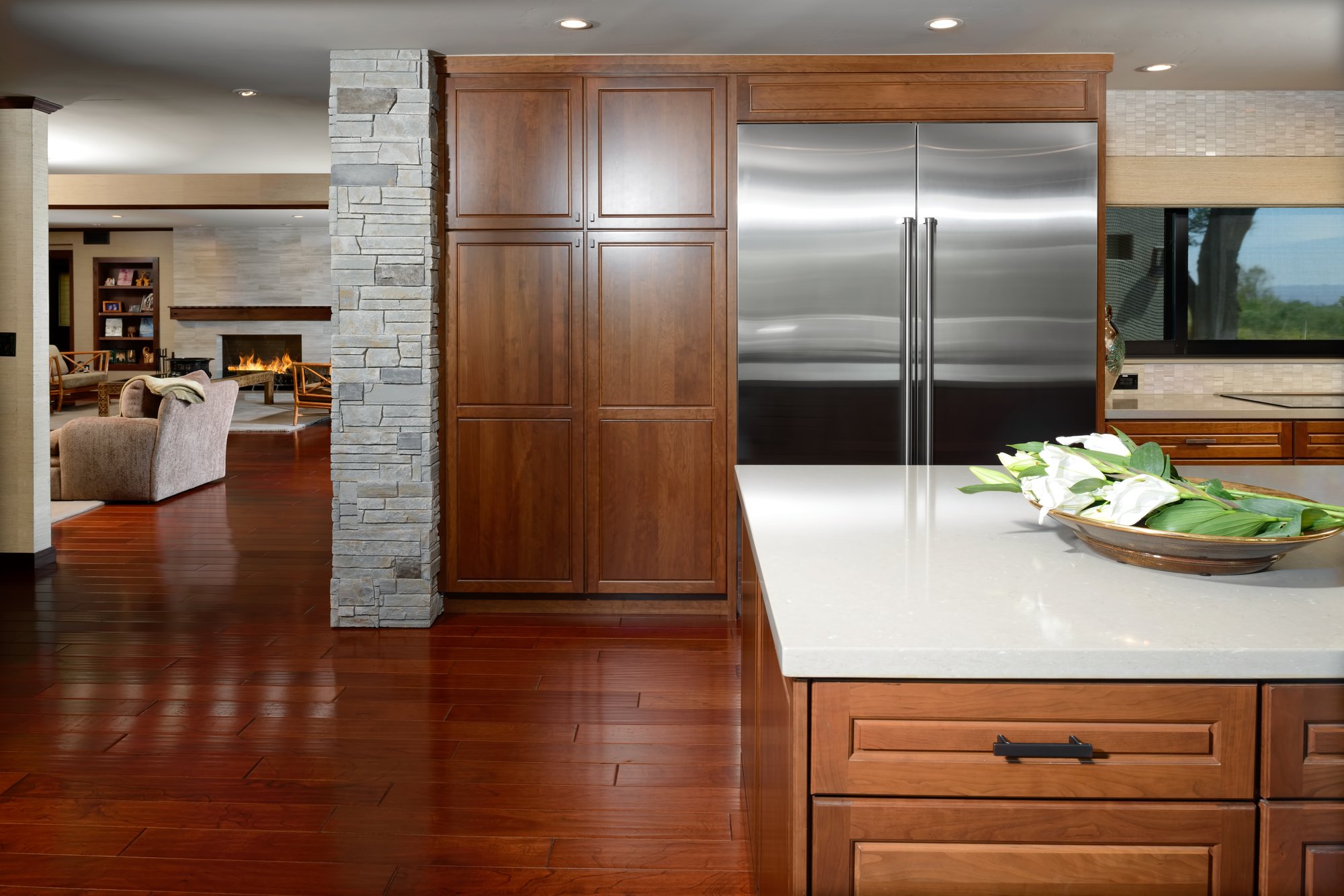 Tall cabinets provide the perfect storage space in Scottsdale kitchens.  