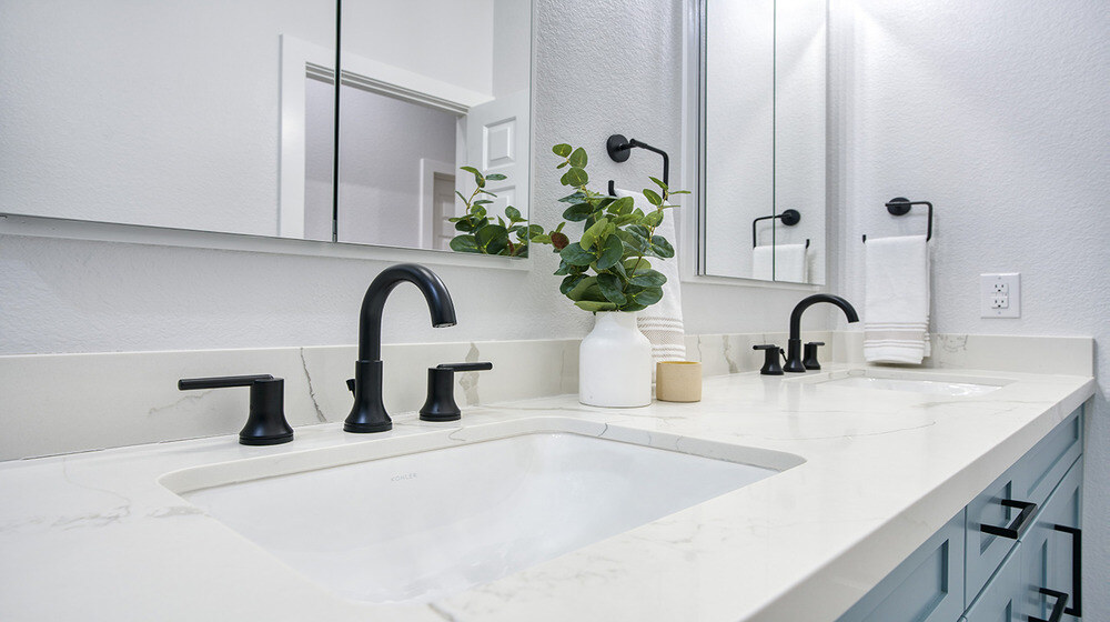 A bathroom remodeling process in Scottsdale, AZ, usually includes installation of fixtures.